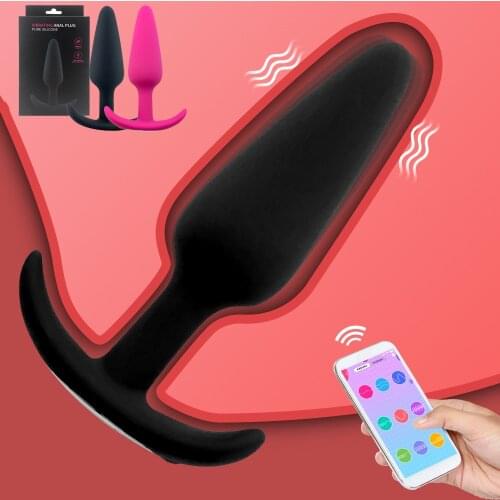 Music Control Vibrator Bluetooth APP Remote Control Anal Plug Vibrator Buttplug Prostate Massage Pussy Sex Toy Adult Sex Product