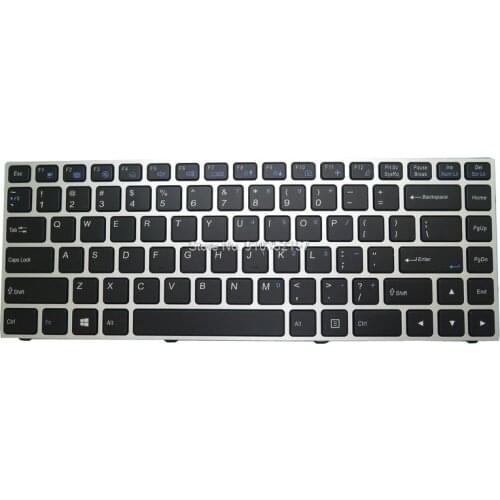 English Keyboard For CLEVO P640 MP-13C23USJ4306 6-80-N13B0-012-1 N150CU N152CU N150ZU N151CU N151ZU N140WU N141ZU N141WU N141CU