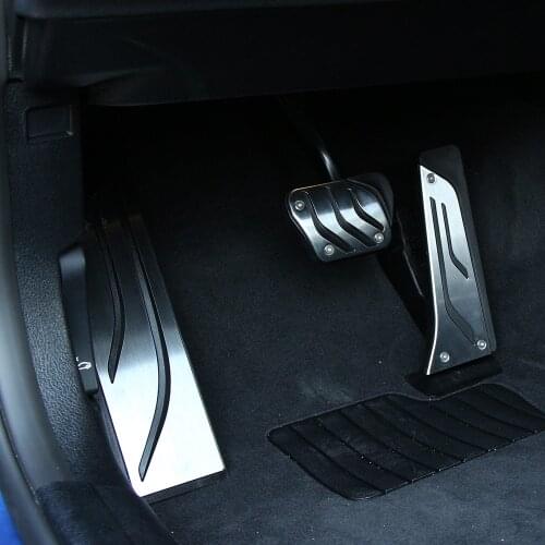 Non-Drilling !Gas Fuel Brake Footrest Pedal Plate Pad AT For BMW New 1 2 3 4 5 6 7 series GT X3 X5 X6 F15 F16 E70 E71 E72