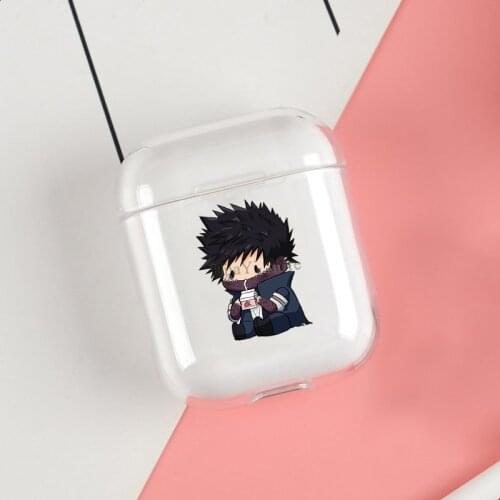 Chibi Cute Dabi BNHA Cases For Apple AirPods 1 2 Case Clear Wireless Bluetooth Earphone Case Protective Shell