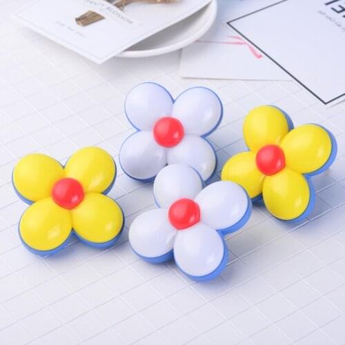 Girl Bedroom Led Light Control Seven Color Night Four Flower Induction Lucky Clover European Plug In Energy Saving Mood Wall