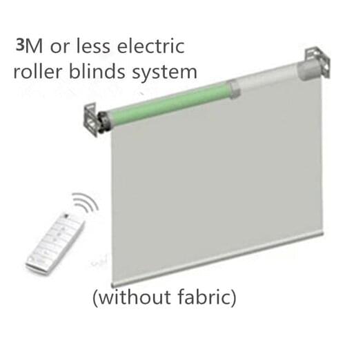 Eruiklink3M Width Elecric Customizable Rolling System with Dooya Tubular Motor DM35S / 35R Fabricless Home Automation