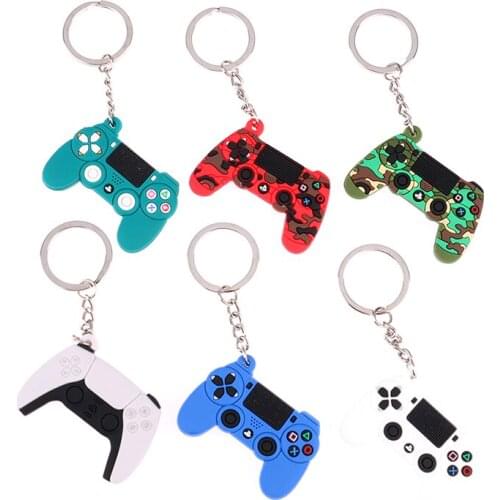 Game Machine Keychain & Keyring Cute Boyfriend Joystick Key Chain PS4 Game Console Keychains Bag Car Hanging Key Ring