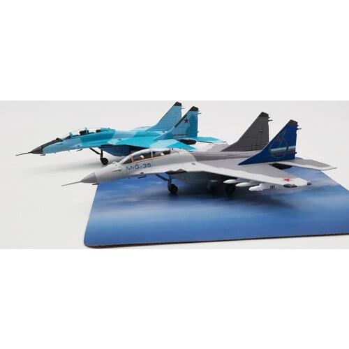 1:100 scale Russian MIG35 fighter fulcrum aircraft alloy simulation model for adults and children collection display