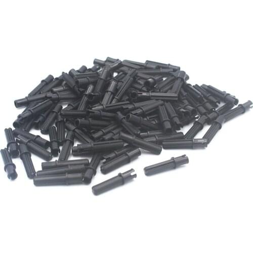 MOC Building Blocks Technical Parts 100pcs CROSS AXLE 2M W.SNAP W.FRIC.compatible with lego for Kids Boys Toy 18651