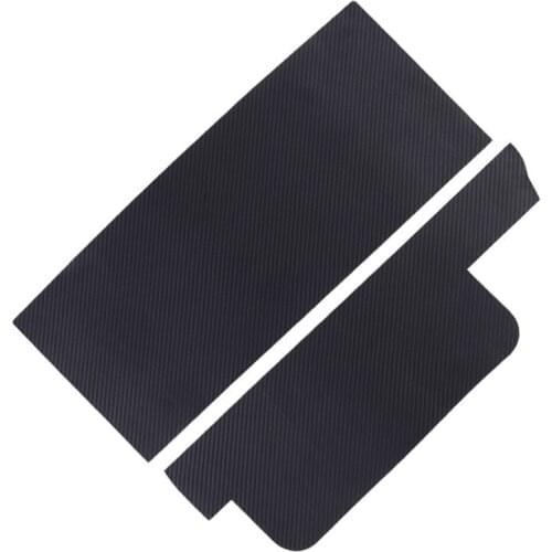 For Tesla Model 3 2017-2020 Decoration Accessories Carbon Fiber Pattern Leather Protective Sticker Glovebox Anti-kick Mat Pad