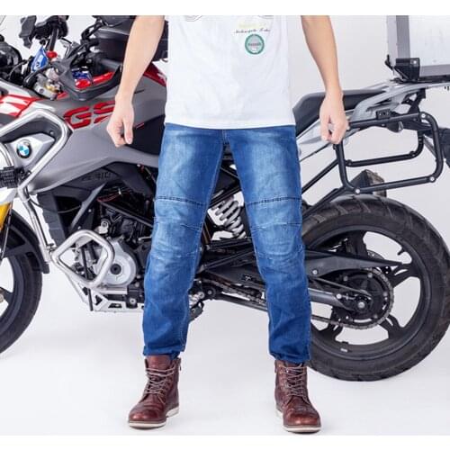 KEMIMOTO Summer Men Motorcycle Pants Moto Jeans Include Armor Riding Touring Protection Lining Trousers Pants Black Blue