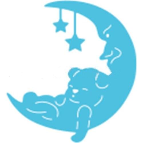 Crescent Bear Metal Cutting Dies For Scrapbooking Stencils DIY Album Cards Decoration Embossing Folder Die Cuts Template