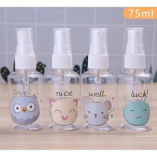 Refillable Bottles Travel Transparent Plastic Atomizer Empty Small Spray Bottle 30/40/50/75/100ml Toxic Free Safe Dropship TSLM