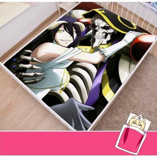 Anime Cartoon Overlord Mattress Cover Fitted Sheet Fitted cover bedspread counterpane
