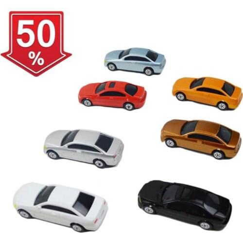 2018 New 20Pcs Painted Model Cars Building Layout Mini 1:100 Scale Model Car Toys
