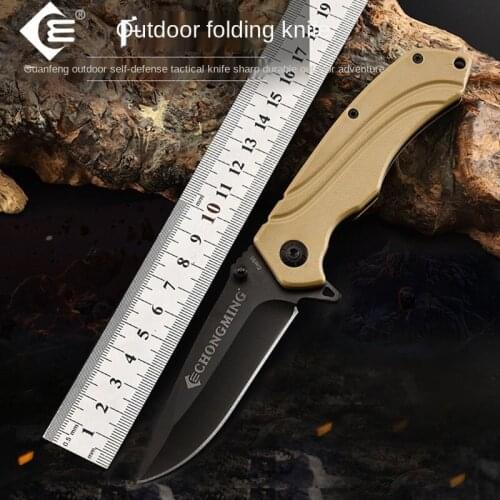 57HRC Hot Air Folding Knife with Aluminum Handle 440 Stainless Steel Multifunctional Portable Self-defense Knife Tactical Knifes