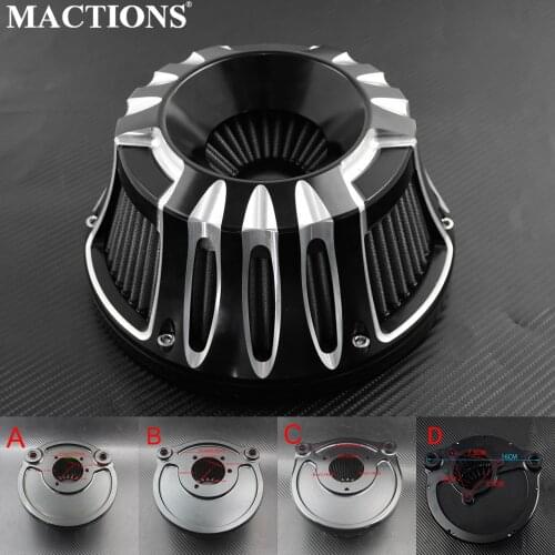 Motorcycle Air Filter Cleaner CNC Crafts Intake Filter For Harley XL Sportster 2004-Up Dyna FXDLS Softail FatBoy Touring FLHR