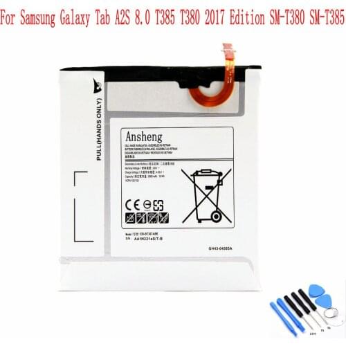 Original EB-BT367ABA/ABE 5000mAh battery For Samsung Galaxy Tab A2S 8.0 T385 T380 2017 Edition SM-T380 SM-T385 Tablet Battery
