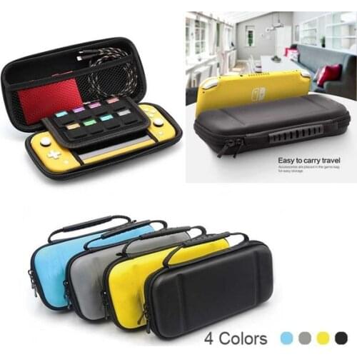 Portable Travel Carry Case for Nintendo Switch Lite with 8 Game Card Slots Storage for Switch Lite Games & Accessories Black
