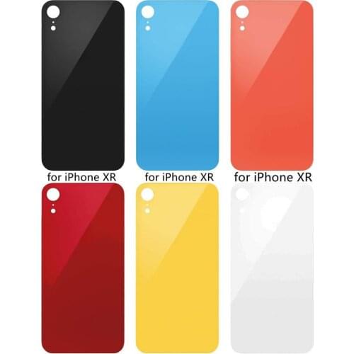 For iPhone XR 6.1 Inch Professional Rear Back Glass Housing Battery Cover Replacement with Pre-installed Adhesive Repair Tools