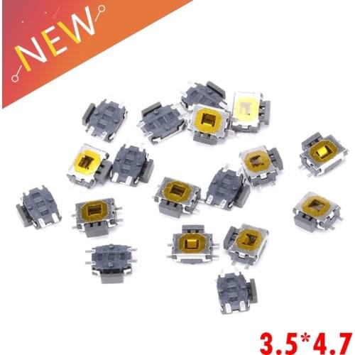 50Pcs/lot 3.5*4.7 TS-015A Medium Turtle Touch Button Micro Switch ON/OFF For Arduino Maker Induction Camera
