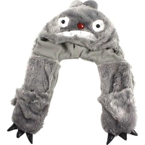 102cm Anime Kawaii Totoro Cosplay Costumes Accessories Cap unisex Fashion Plush Hat Beanies Take Photos Keep Warm gifts for kids