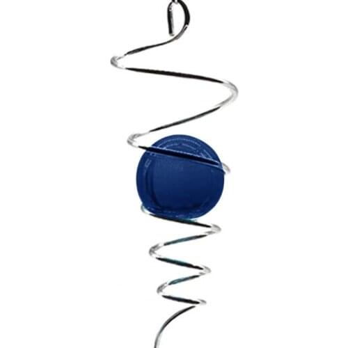 Gazing Ball With Spiral Tail Hanging Art Wind Spinner Stabilizer Rainbow Maker Suncatcher For Home Hotel Party Craft Decoration