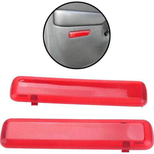 2PCS Universal Reflector Sticker Trim Panel Reflector Remind Others Replacment Parts for Chevy Gmc Trucks 03-07 15183155