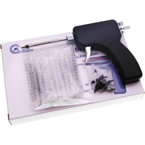 2PCS Chicken Artificial Insemination Fertilization Continuous Adjustable Plunger Device For Breeder Poultry Farming Tool Plastic