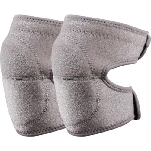 1 Pair Thickened Sponge Knee Pads Knee Pads Basketball Yoga Dance Gray Knee Pads