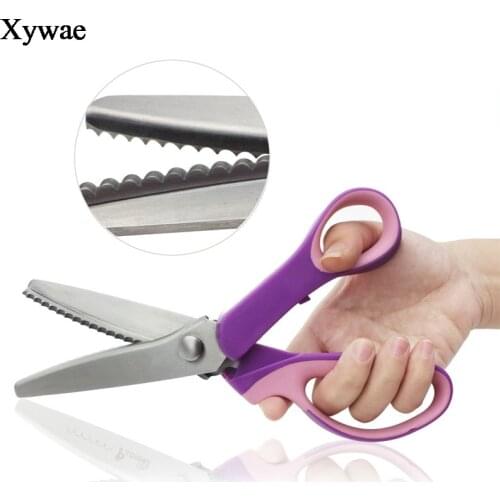 Zigzag Pinking Scissors Shears Sewing Needlework Tailor Shear Leather Handicraft Fabric Upholstery Dressmaking Sewing DIY Tools