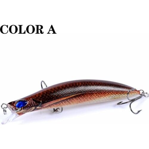 1pcs 12.3CM/15G Topwater Popper Bait Fishing Lures 6 Color Hard Bait Artificial Wobblers Plastic Fishing Tackle With 2# Hooks