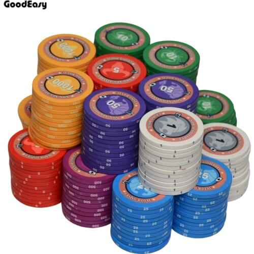 10pcs/set 12 Constellations Casino Royal Ceramic Taxes Hold'em Black Jack Poker Chips Lighter Bingo Coins Customized