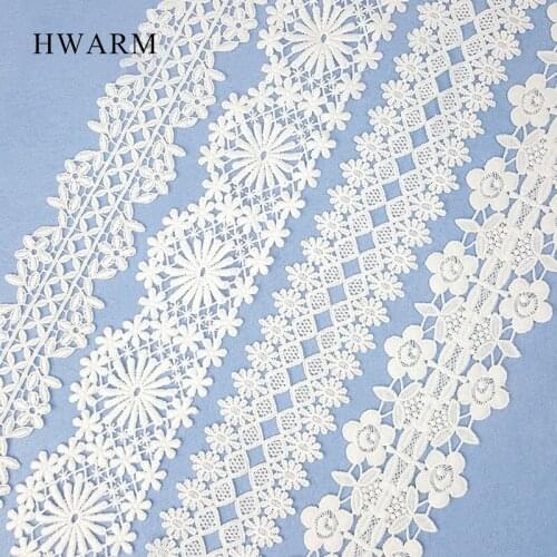 20yard New High Quality Milk Silk Bar Code Ribbon Fabirc Lace Sewing Trim White Embroidery Underwear Dress Wedding Accessories