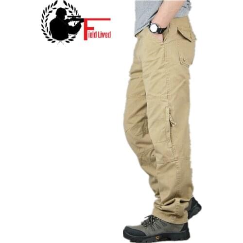 30-40 High Quality Mens Cargo Pant Baggy Casual Men Tactical Pant Multi Pocket Military Overall Male Outdoors Long Trouser Army
