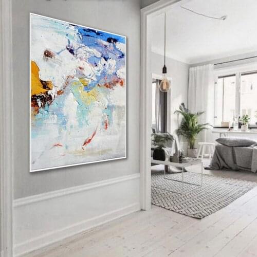 Abstract Artwork Modern Contemporary Palette Knife Art Work Office Decor Large Canvas Wall Art Handmade Acrylic Painting