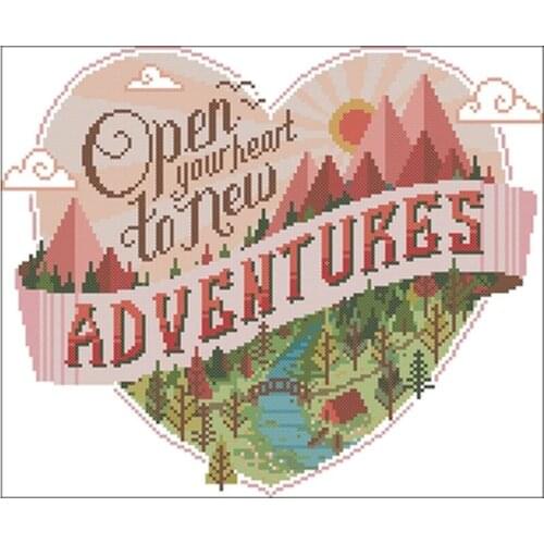 Alphabet Outdoor Adventure patterns Counted Cross Stitch 11CT 14CT 18CT DIY Chinese Cross Stitch Kits Embroidery Needlework Sets