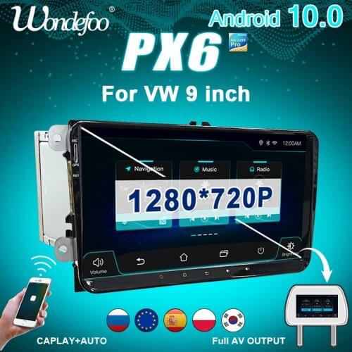 CAR Radio 2 din Android 10 stereo for Volkswagen VW PASSAT B6 B7 Golf 5 6 BORA Fabia Rapid Seat Leon Altea 2din auto audio FR