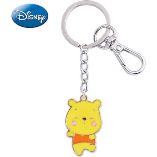 Disney Cute Pooh Bear Keychain Wild Pendant Niche Bag Earphone Cover Pendant Car Key Student Gift