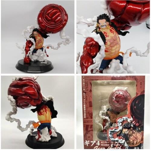 NEW High Quality 25CM Anime Figure One-piece GK Monkey D Luffy Gear 4 PVC Anime Figure Model Collection toys