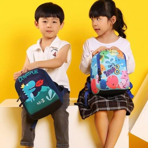 Kawaii Soft Cartoon Anime Children Plush Backpacks Kindergarten Baby Stuffed Dino Shoulder Bag School Dinosaur Robot Schoolbag