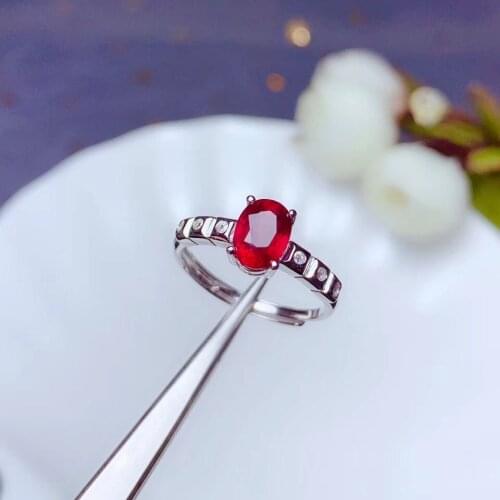 Natural ruby ring, 925 silver exquisite style, best selling quality, classic style