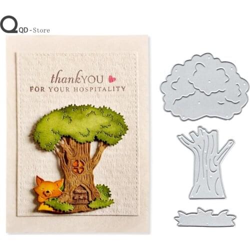 Big Tree Metal Cutting Dies for Scrapbooking Mold Cut Stencil Handmade Tools DIY Card Make Mould Model Craft Decoration New 2021