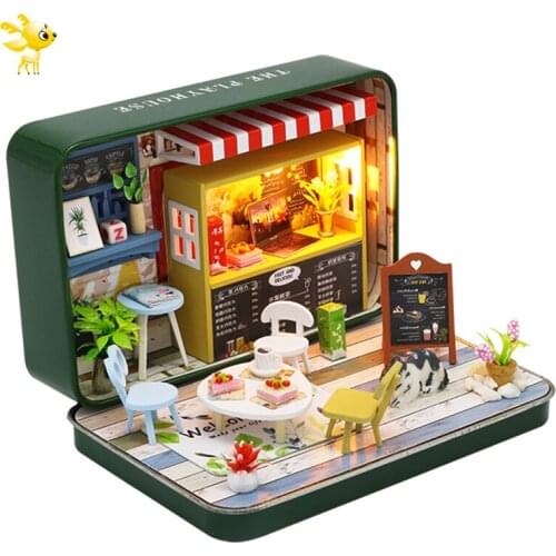 DIY-KIT Doll House Miniature DIY Dollhouse With Furnitures Wooden House Toys For Children Birthday Christmas Gift S933