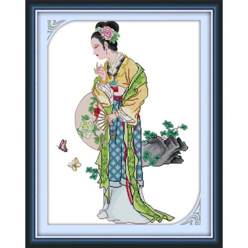 Xue Baochai cross stitch kit people 18ct 14ct 11ct count print canvas stitches embroidery DIY handmade needlework