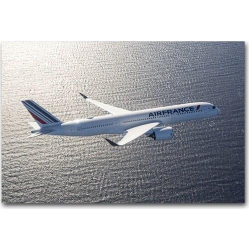 Wall Art 1 Piece Canvas Cloth Fabric Painting Airbus A350 Aircraft Airplane Poster Prints Picture Room Decor