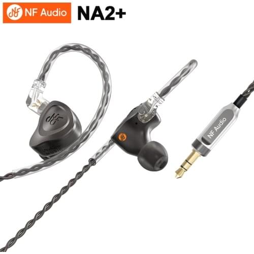 NF Audio NA2+ MC2L-10M Dual Cavity Dynamic Driver In-ear Monitor Earphone with 2Pin 0.78mm Detachable Cable aluminum shell