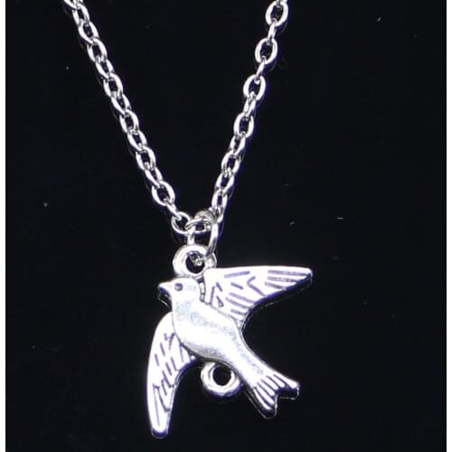 New Fashion Necklace 21x17mm swallow connector Pendants Short Long Women Men Colar Gift Jewelry Choker