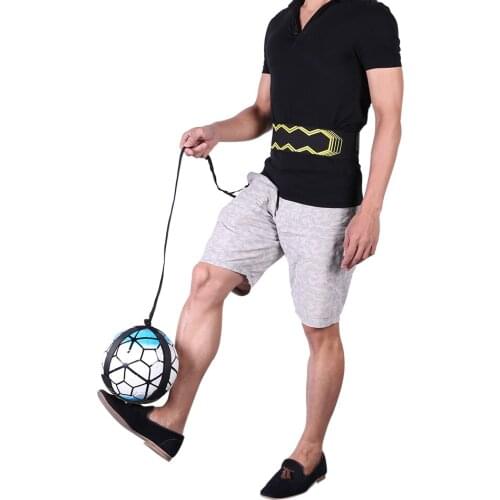 New Soccer Ball Practice Belt Football Kick Training Belt Adjustable Trainer Equipment Practice Belt Hands Kids Adult Soccer