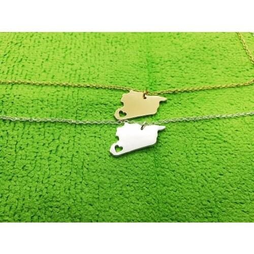 Asian Country Map Syria Necklace Charm Syrians Pride I Heart Love Capital of Syria Damascus City Necklaces Souvenir Gifts