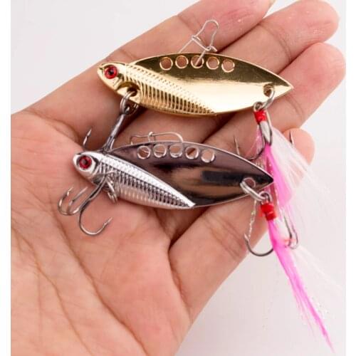 1Pcs Metal VIB Lures 10g 16g 23g Vibration Spoon Lure Fishing Lure Bass VIB Bait Artificial Bait Lure Vib Bait