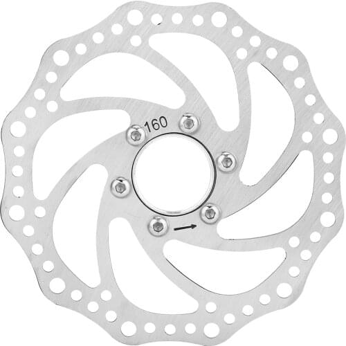 Mountain Bike Brake Rotors 160mm Disc Bicycle Disc Brake Rotor Bike Hydraulic Disc Brake Rotor Bicycle Brake Pad