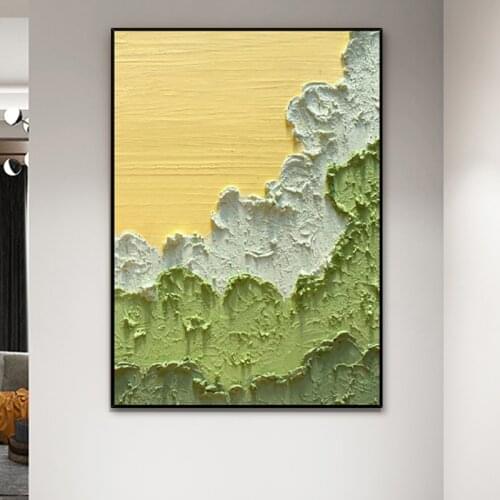 Hand painted Modern Abstract canvas Oil Paintings Thick acrylic painting Luxury Villa Paintings Restaurant living room Entrance