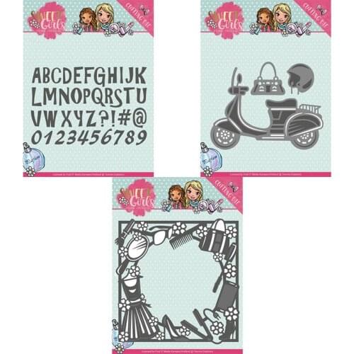 Piggy Craft metal cutting dies cut die mold Skirt makeup frame motorcycle Scrapbook paper craft knife mould blade punch stencils